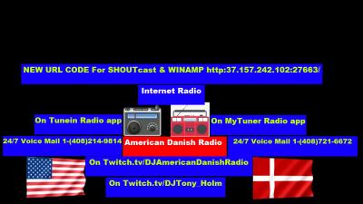 NEW URL CODE For American Danish Radio
